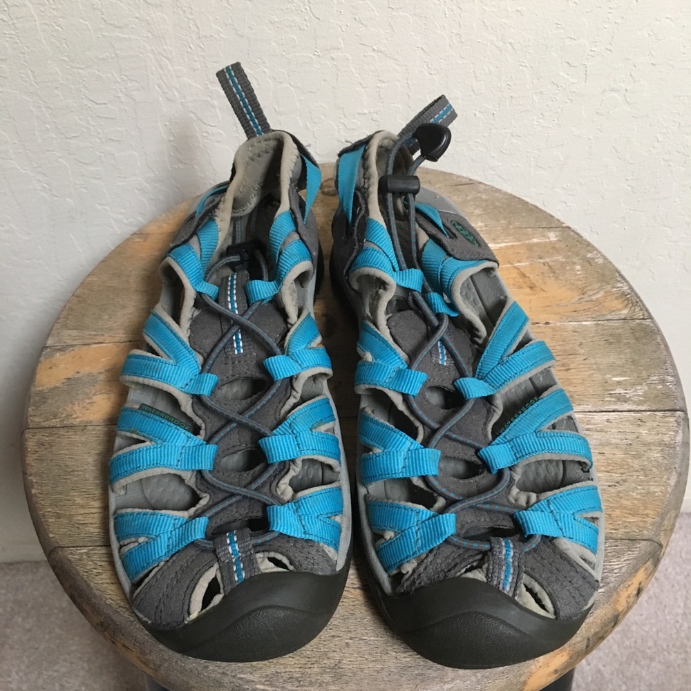 Keen Hiking Sandals Blue Waterproof Sz 6